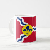 Vlag van St. Louis (Missouri) Koffiemok (Voorkant links)