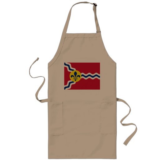 Vlag van St. Louis, Missouri Lang Schort (Voorkant)