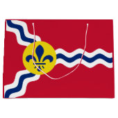 Vlag van St. Louis, Missouri Large Gift Bag Groot Cadeauzakje (Voorkant)