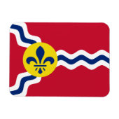 Vlag van St. Louis, Missouri Magneet (Horizontaal)
