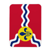 Vlag van St. Louis, Missouri Magneet (Verticaal)