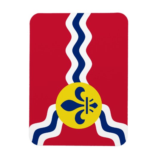 Vlag van St. Louis, Missouri Magneet (Verticaal)