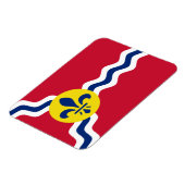 Vlag van St. Louis, Missouri Magneet (Linkerzijde)