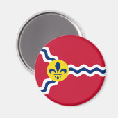Vlag van St. Louis (Missouri) Magneet (Voorkant / Achterkant)