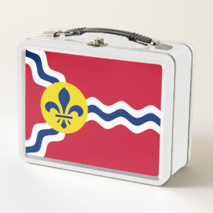 Vlag van St. Louis, Missouri Metal Lunch Box