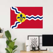 Vlag van St. Louis (Missouri) Poster (Thuiskantoor)