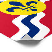 Vlag van St. Louis, Missouri Poster (Hoek)