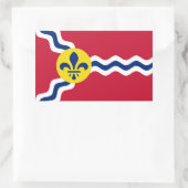 Vlag van St. Louis, Missouri Rechthoekige Sticker (Tas)