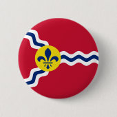 Vlag van St. Louis, Missouri Ronde Button 5,7 Cm (Voorkant)