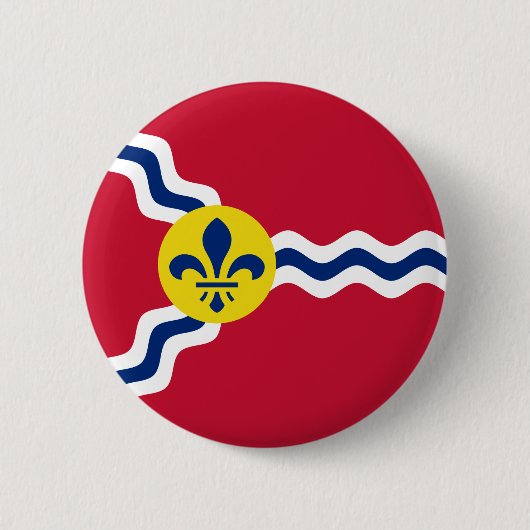 Vlag van St. Louis, Missouri Ronde Button 5,7 Cm (Voorkant)