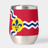 Vlag van St. Louis, Missouri Round Pillow (Achterkant)