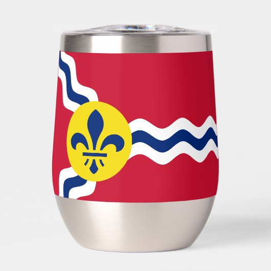 Vlag van St. Louis, Missouri Round Pillow (Voorkant)