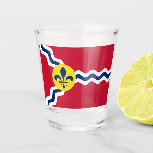 Vlag van St. Louis (Missouri) Shot Glas (Voorkant)