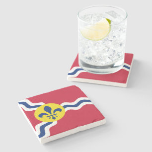 Vlag van St. Louis, Missouri Stenen Onderzetter