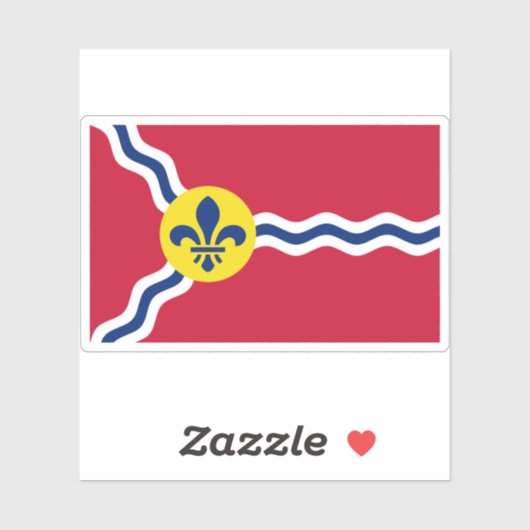 Vlag van St. Louis, Missouri Sticker (Vel)