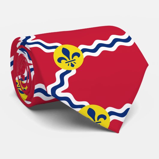 Vlag van St. Louis, Missouri Stropdas (Opgerold)