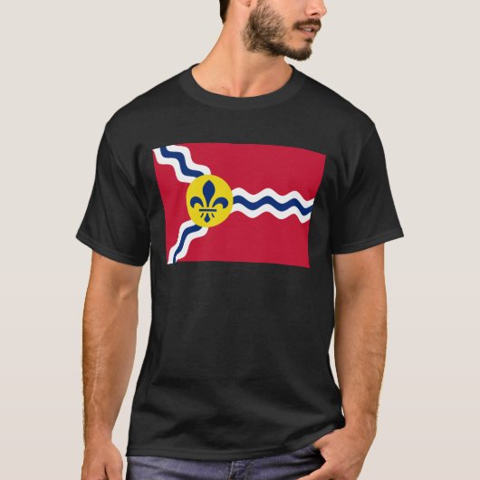 Vlag van St. Louis, Missouri T-shirt (Voorkant)