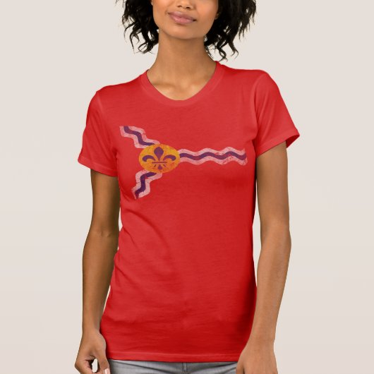  vlag van St. Louis Missouri T-shirt (Voorkant)