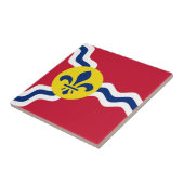 Vlag van St. Louis, Missouri Tegeltje (Zijkant)