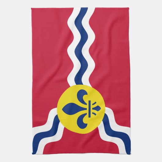 Vlag van St. Louis, Missouri Theedoek (Verticaal)