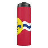 Vlag van St. Louis, Missouri Thermal Tumbler Thermosbeker (Voorkant)