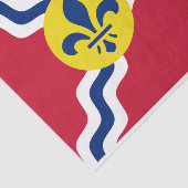 Vlag van St. Louis (Missouri) Tissuepapier (Detail)