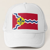 Vlag van St. Louis, Missouri Trucker Hat Trucker Pet (Voorkant)