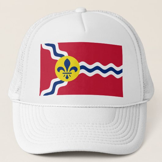 Vlag van St. Louis, Missouri Trucker Hat Trucker Pet (Voorkant)
