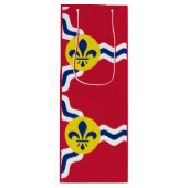 Vlag van St. Louis, Missouri Wine Gift Bag Wijn Cadeautas (Voorkant)