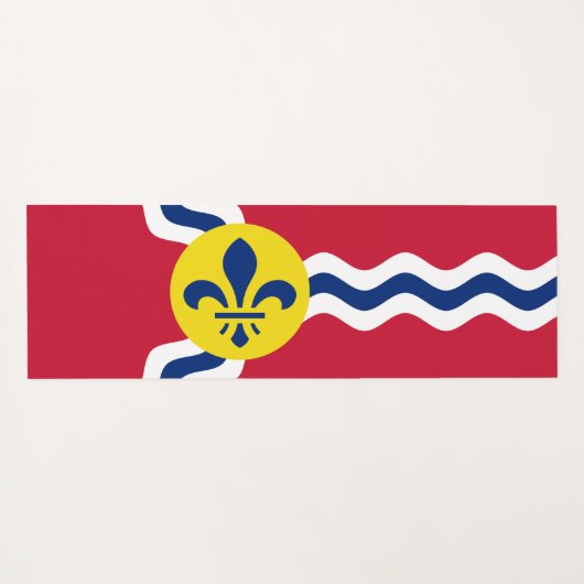 Vlag van St. Louis (Missouri) Yogamat (Achterkant (horizontaal))