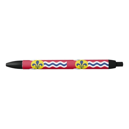 Vlag van St. Louis, Missouri Zwarte Inkt Pen (Voorkant)