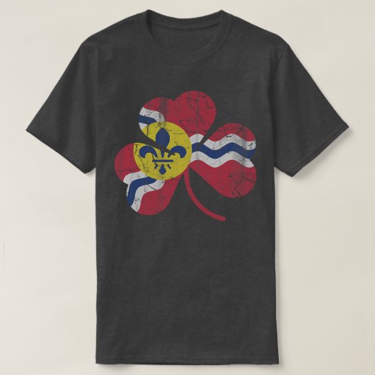 Vlag van St. Louis Shamrock T-shirt (Design voorkant)