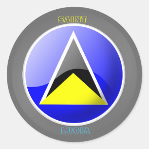 VLAG VAN ST LUCIA TE STICKER