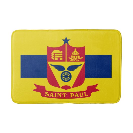 Vlag van St Paul, Minnesota Bathroom Mat (Voorkant)