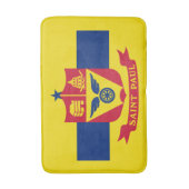 Vlag van St Paul, Minnesota Bathroom Mat (Voorkant Verticaal)