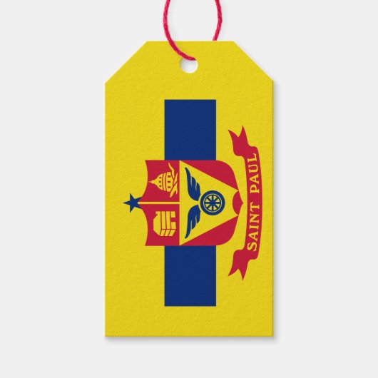 Vlag van St Paul, Minnesota Gift Labels Cadeaulabel (Voorkant)