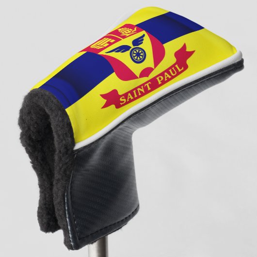 Vlag van St. Paul, Minnesota Golfheadcover (3/4 voorkant)