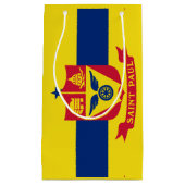 Vlag van St Paul, Minnesota Kleine Gift Bag Klein Cadeauzakje (Voorkant)