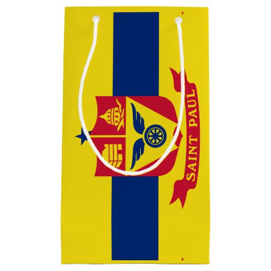 Vlag van St Paul, Minnesota Kleine Gift Bag Klein Cadeauzakje (Voorkant)