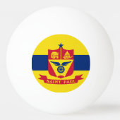 Vlag van St Paul, Minnesota Ping Pong Ball (Achterkant)