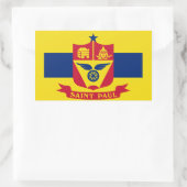 Vlag van St Paul, Minnesota Rechthoekige sticker (Tas)