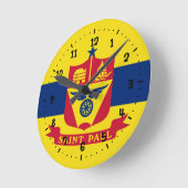 Vlag van St Paul, Minnesota Square Wall Clock Ronde Klok (Hoek)