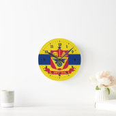 Vlag van St Paul, Minnesota Square Wall Clock Ronde Klok (Huis)