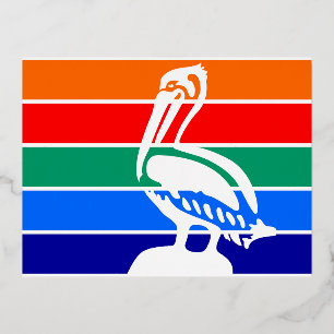 Vlag van St. Petersburg, Florida Folie Feestdagen Briefkaart
