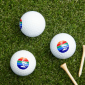 Vlag van St. Petersburg, Florida Golfballen (Insitu Gras)