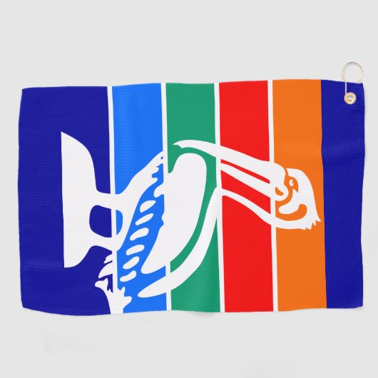 Vlag van St. Petersburg, Florida Golfhanddoek (Horizontaal)