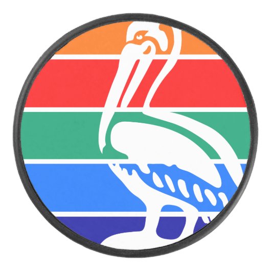 Vlag van St. Petersburg, Florida Hockey Puck (Voorkant)