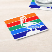 Vlag van St. Petersburg, Florida Kartonnen Onderzetters (Schuin)