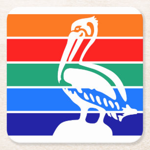 Vlag van St. Petersburg, Florida Kartonnen Onderzetters