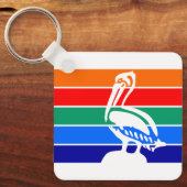 Vlag van St. Petersburg, Florida Sleutelhanger (Voorkant)